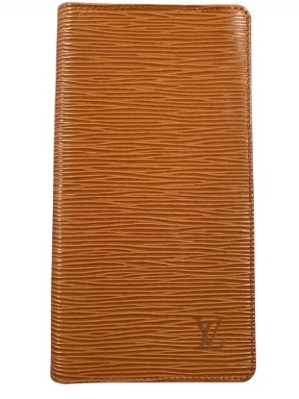 Louis Vuitton Brown Cognac Epi Leather Bifold Long Wallet Card Holder